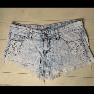 Lace frayed mossimo target shorts